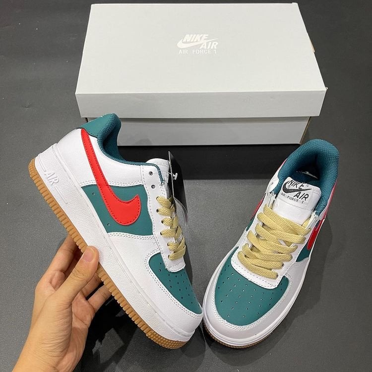 Full bill box 🎁 Giày AF1 Ni ke id gucci xanh đỏ nam nữ bản đẹp đế cao su đủ size nam nữ