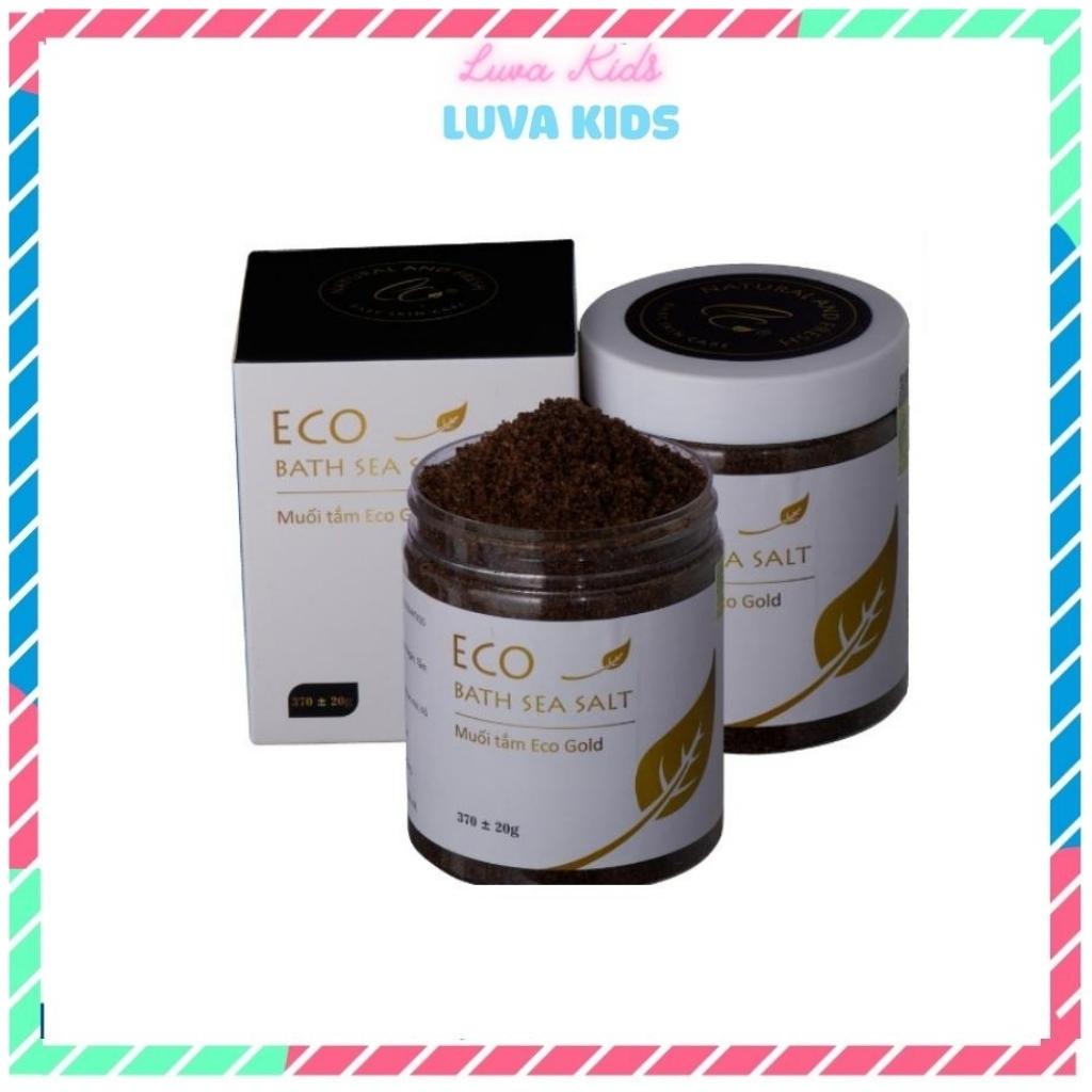 Combo 2 hộp muối tắm Eco Gold Sinh Dược 370g, muối tắm cho bé Luva Kids