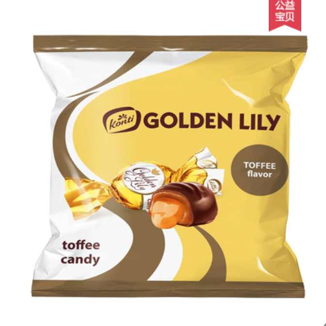 [ Siêu phẩm - Sẵn hàng ] Kẹo Socola Nga Bông Huệ Vàng Konti “Golden Lily” gói 500g