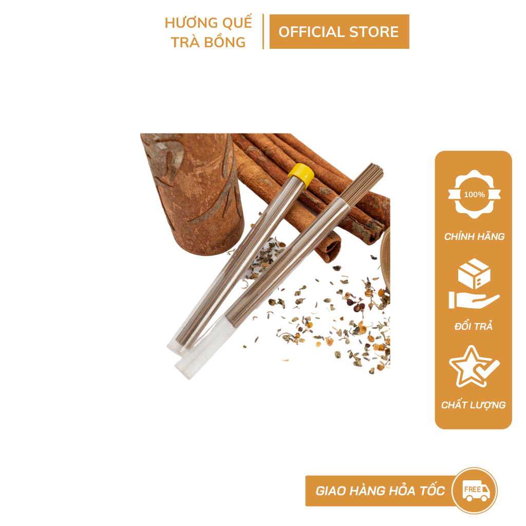 Nhang Trầm Hương Không Tăm - Hương Quế Trà Bồng