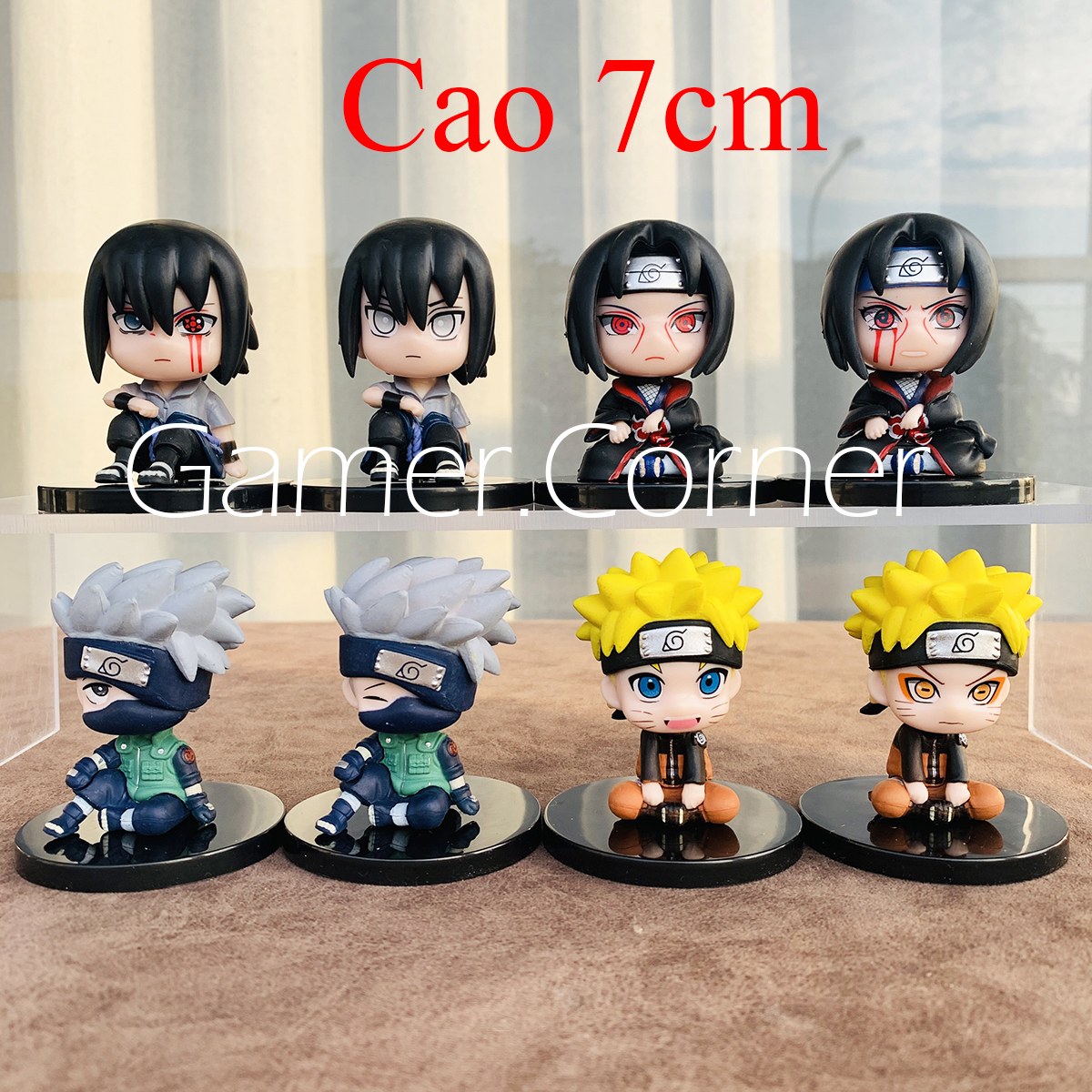 Mô Hình Naruto Chibi, Hatake Kakashi, Uchiha Itachi, Uchiha Sasuke