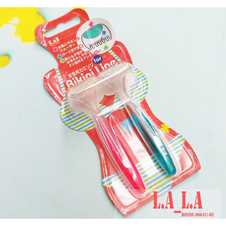 [SET 2 DAO CẠO] Dao Cạo Bikini Thân Nhựa Kai Bikini Line Razor [Che tên sp khi giao hàng]