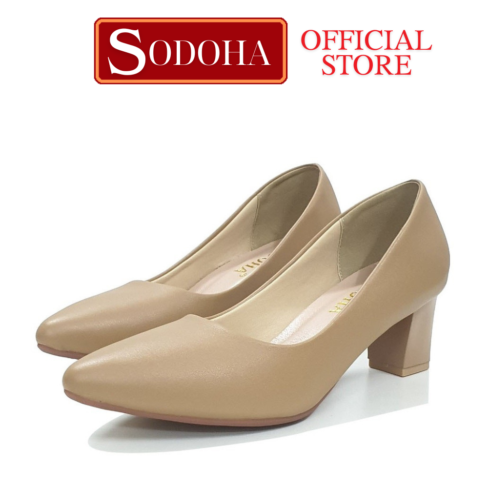 Giày nữ , Giày cao gót nữ , Giày nữ thời trang SODOHA SDH360 đế cao 5cm