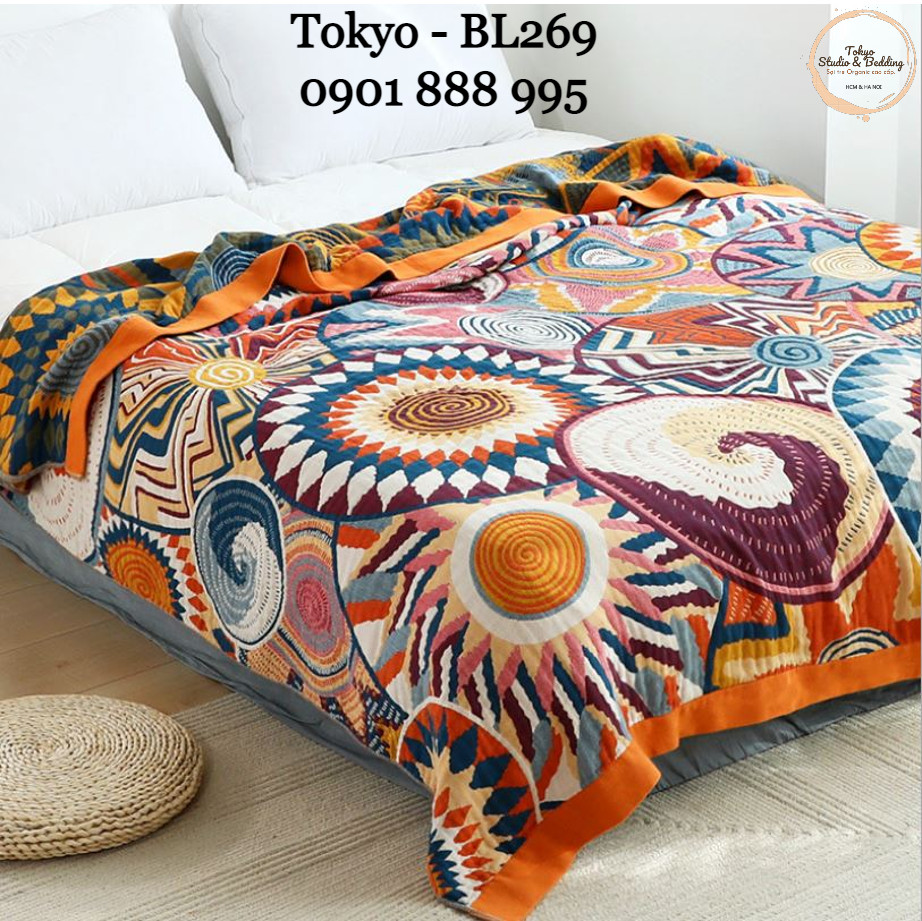 A40_chăn xô organic cotton dòng cao cấp