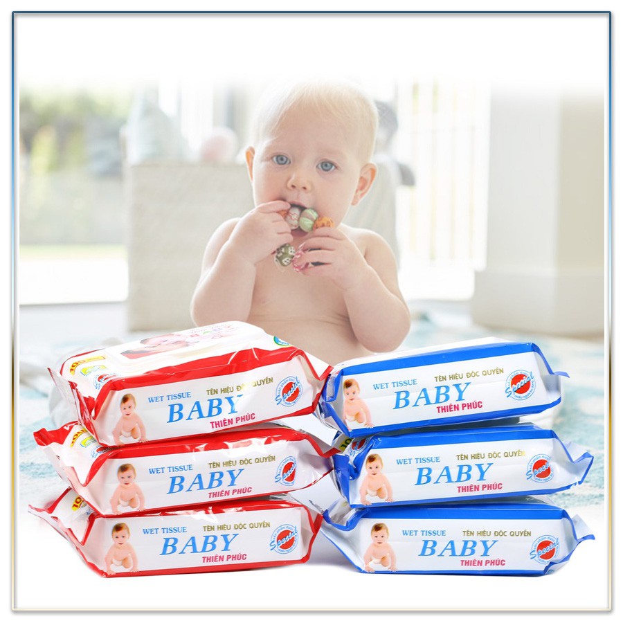 Combo 4 Gói khăn giấy ướt Baby cho bé