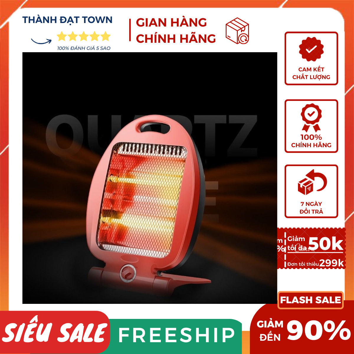Máy sưởi ,đèn sưởi ấm hồng ngoại 2 bóng 800w hình cá hàng cao cấp