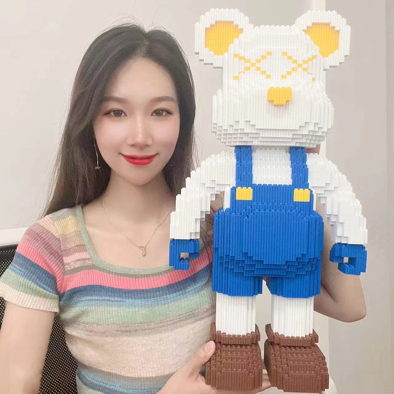 bộ đồ chơi xếp hình lắp ráp lego gấu bearbrick Love jinx boom size lớn 45cm 55cm 1m cực chất siêu hot