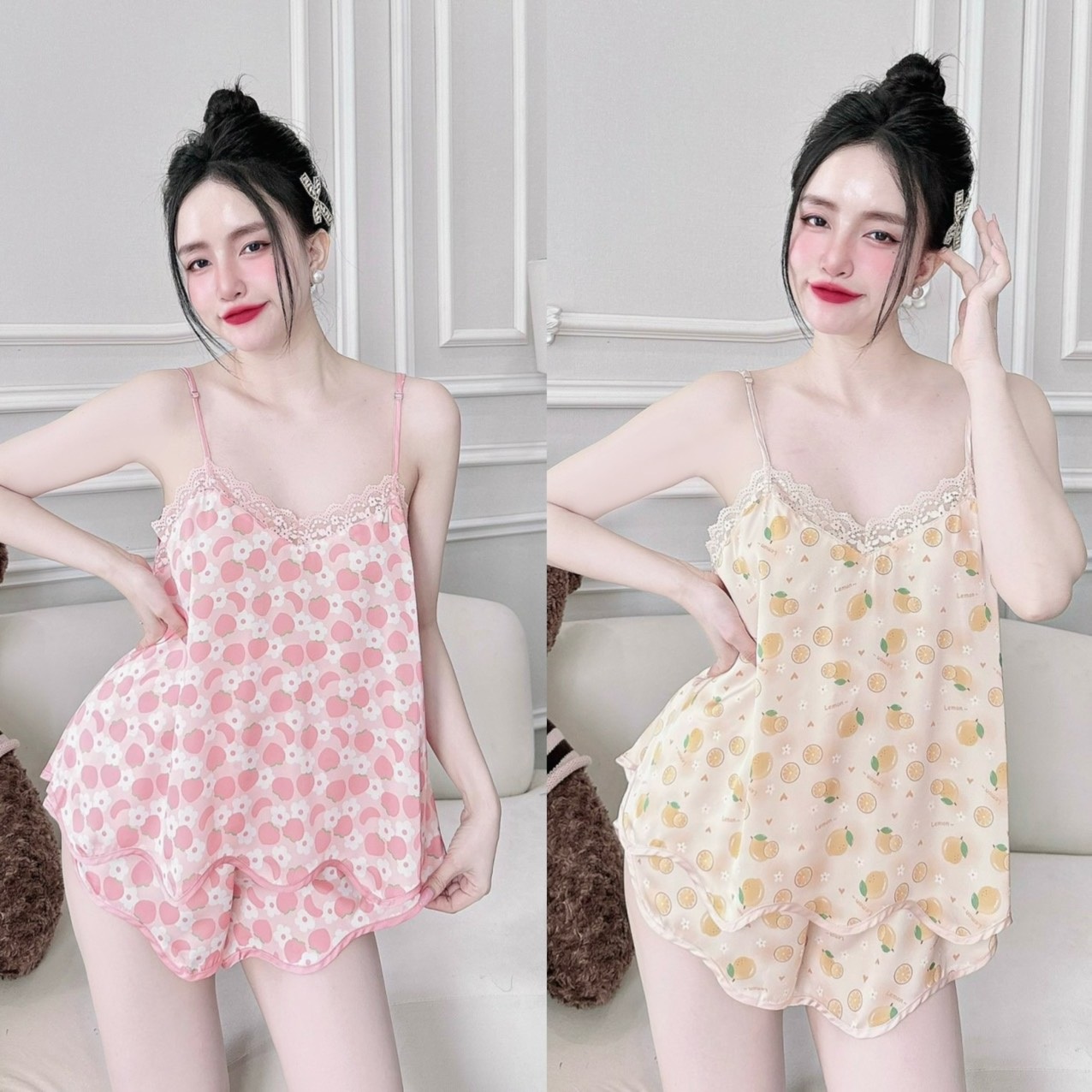 Đồ Ngủ sexy bigsize mặc nhà quyến rũ dành cho nữ 50-110kg