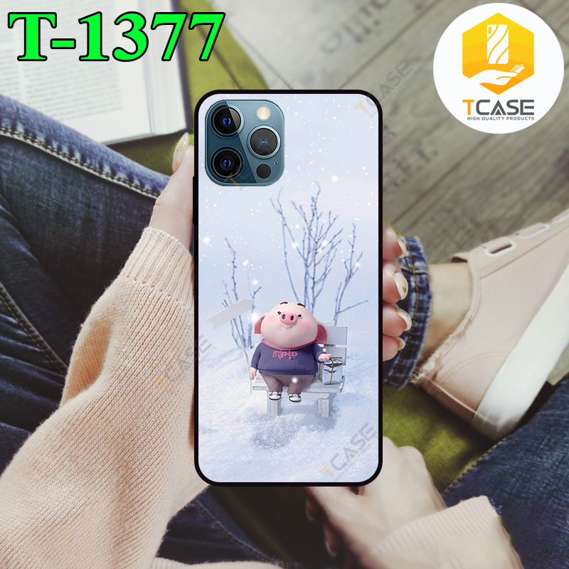 Ốp lưng Tcase dành cho iphone 11 in hình heo hồng dễ thương