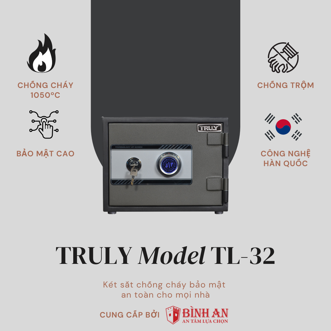 Két sắt hàn quốc truly tl-32 chống cháy nhiệt độ cao