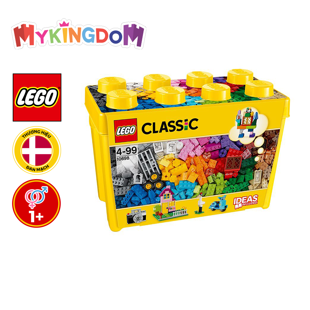 Mua Bộ Lắp Ráp Thùng Gạch Lớn Classic Sáng Tạo LEGO CLASSIC 10698 790 chi  tiết tại Tiki Trading  Tiki