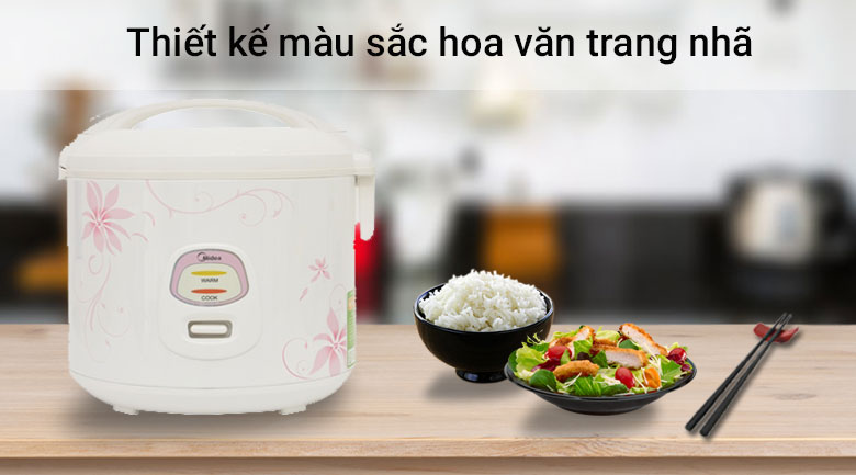 Nồi cơm điện midea 1.8 lít mr-cm18sq