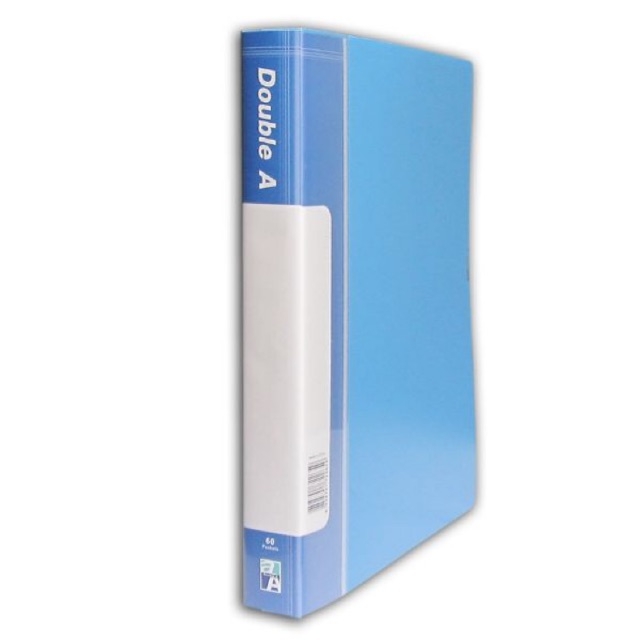 File 60 lá Double A , có độ trong cao, dày dặn, lá dễ dàng tách miệng để lưu tài liệu, vật liệu PP đặc biệt chịu va đập cao