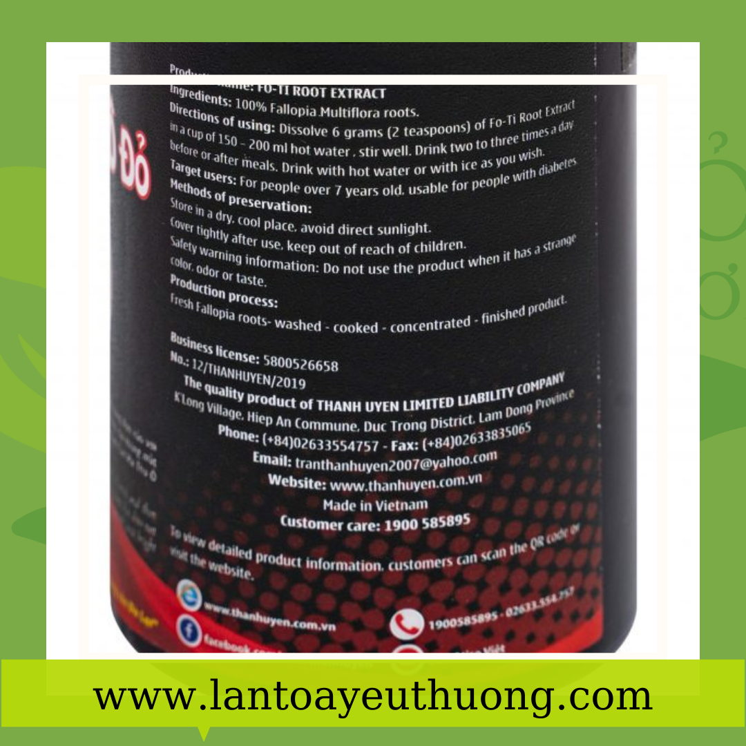 Cao hà thủ ô đỏ 250g