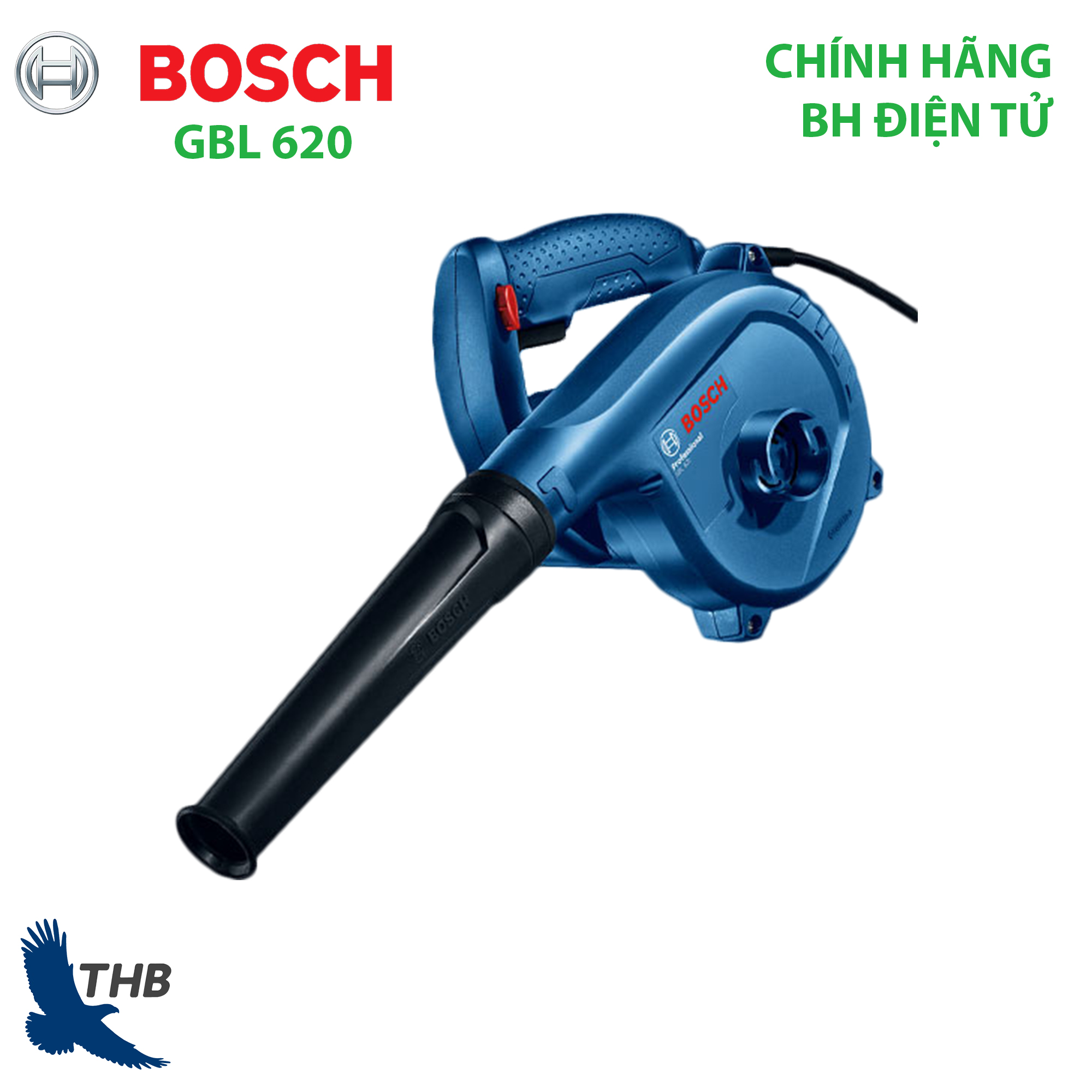 Máy thổi bụi Bosch GBL 620 Công suất 620w bảo hành điện tử 12 tháng