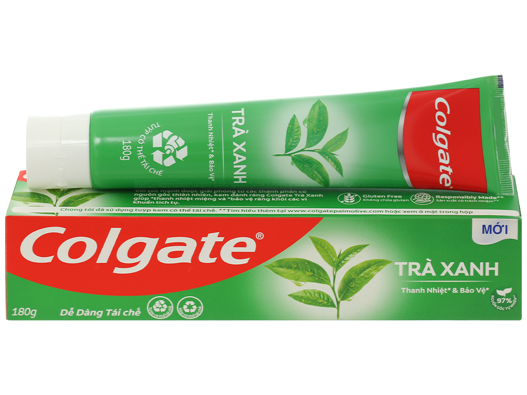 Kem đánh răng Colgate Natural trà xanh 180g