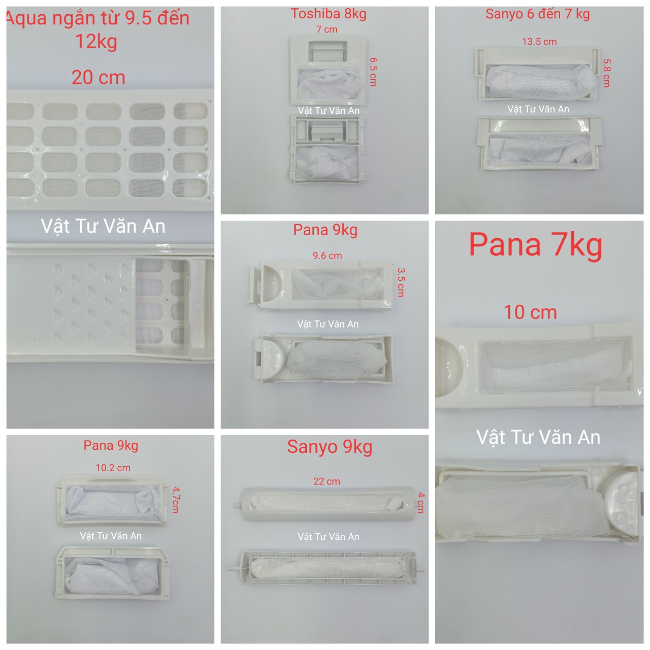 Túi lọc máy giặt Aqua, Sanyo, Pana, Toshiba