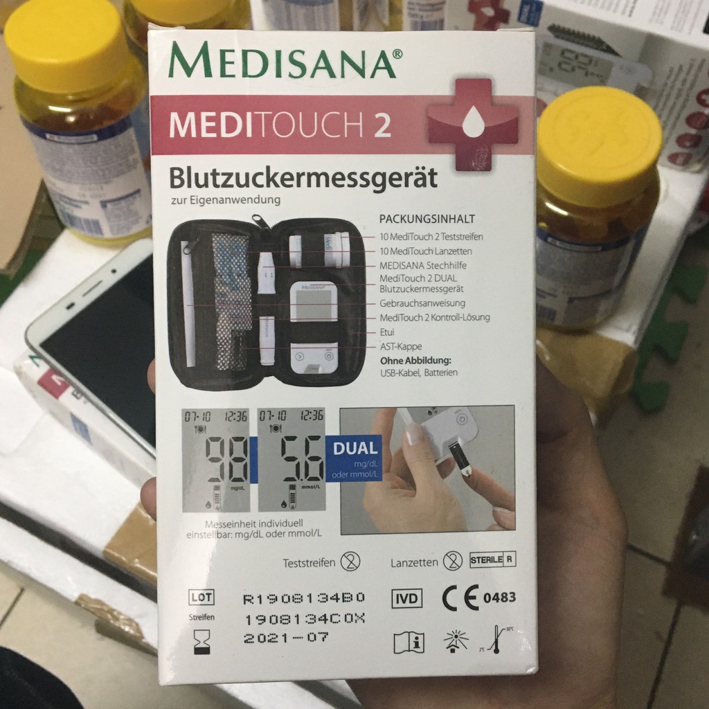 Máy đo đường huyết medisana meditouch 2 xách tay đức