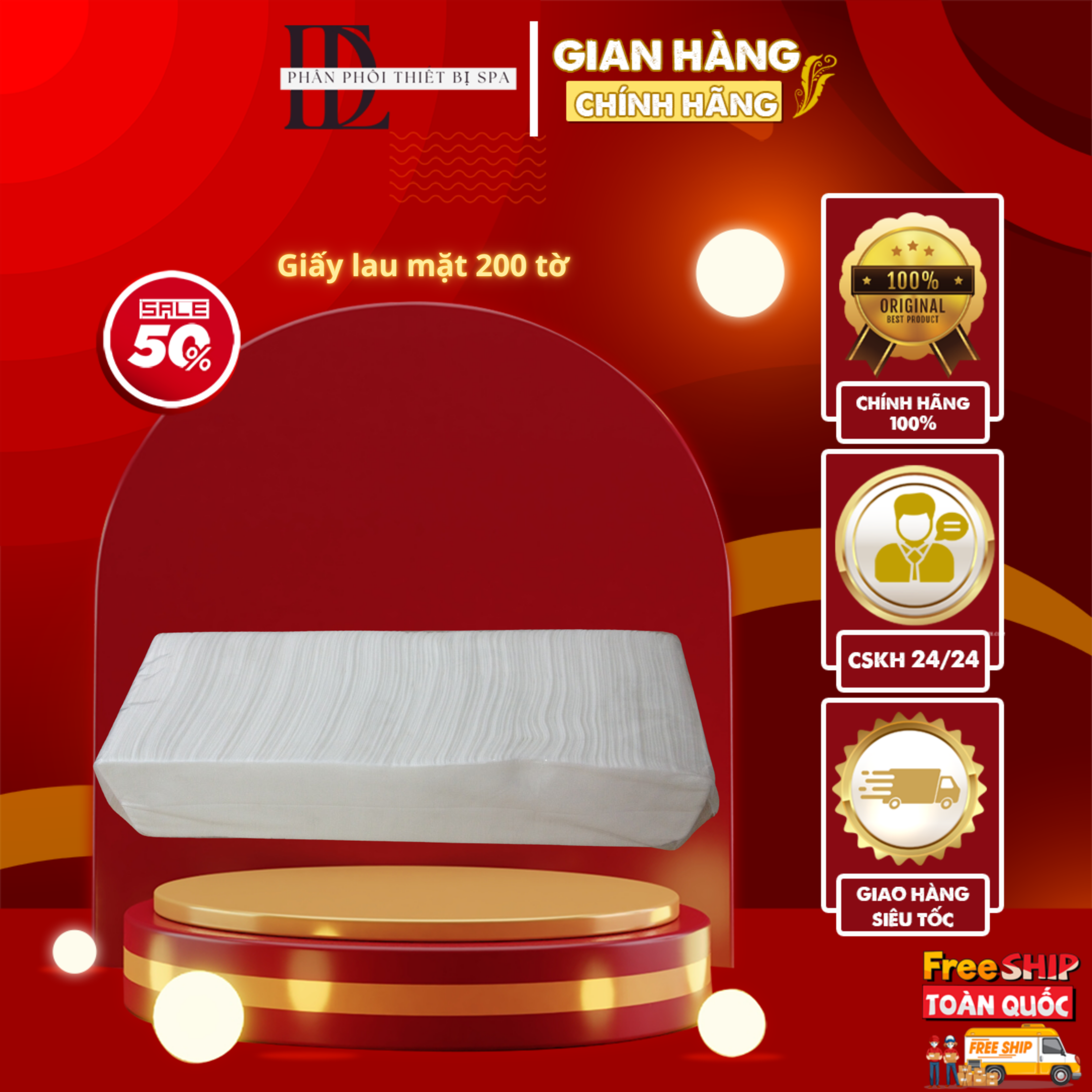 Giấy lau mặt dùng cho spa, thẫm mỹ viện