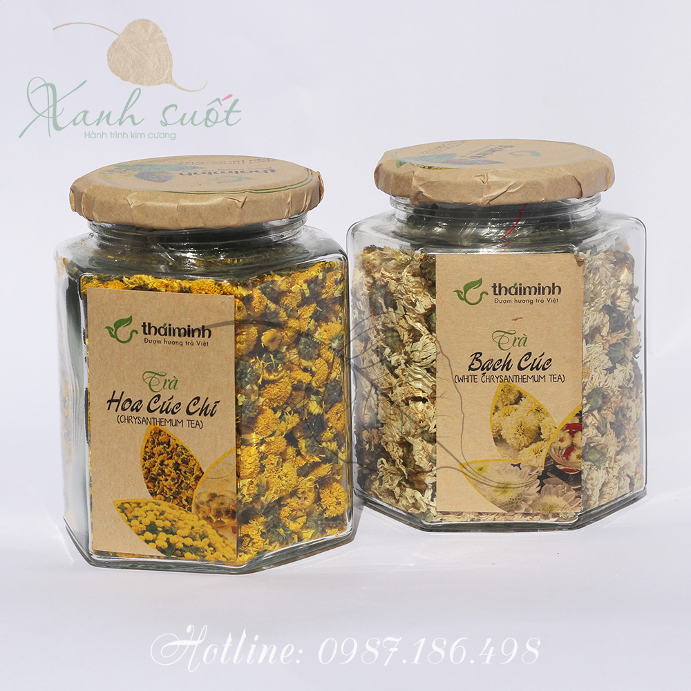 Trà Bạch Cúc Sấy Lạnh- White Chrysanthemum Tea- Giúp Thư Giãn, Thanh Nhiệt, Chống Lão Hóa