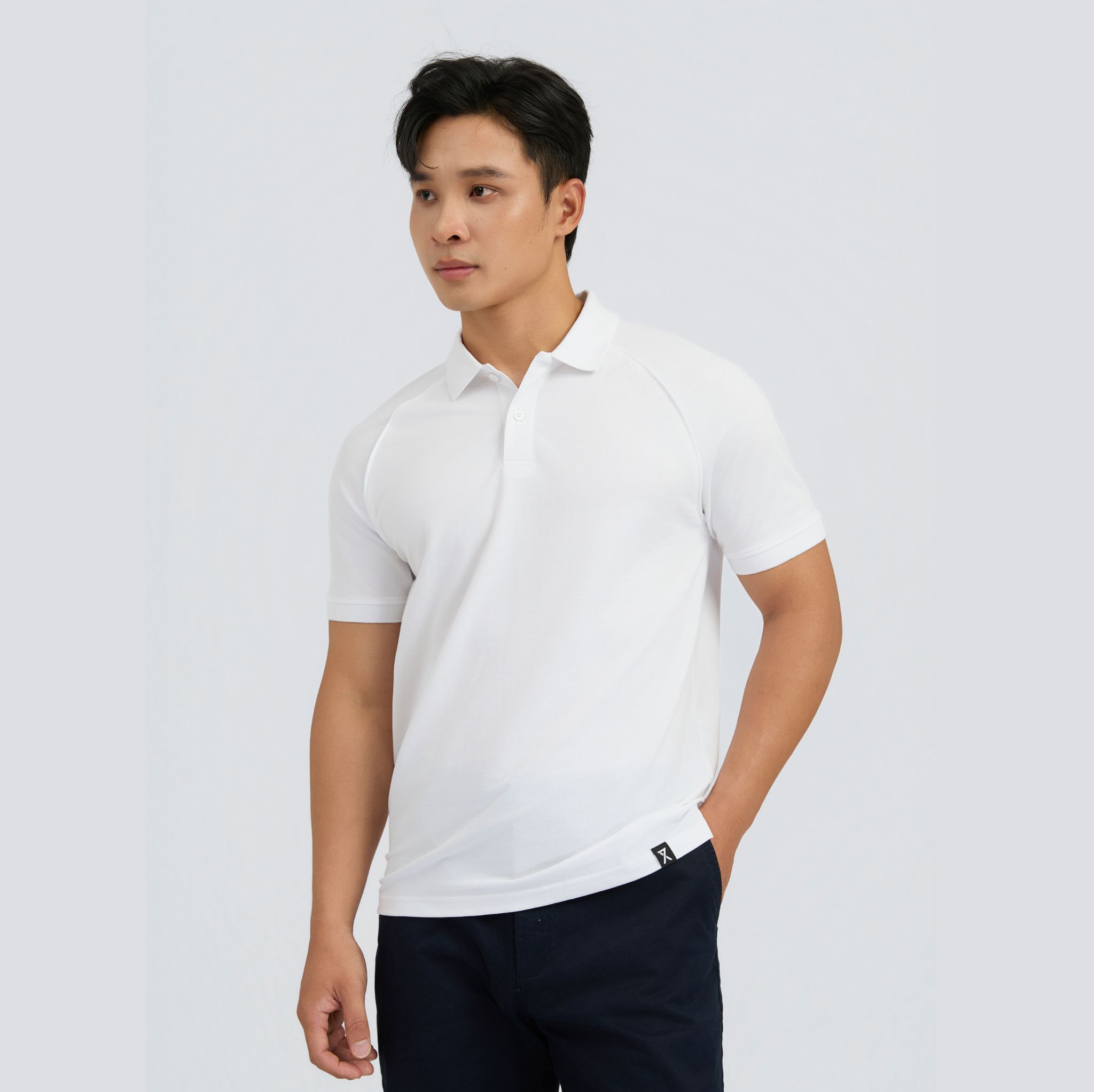 Áo Polo Nam Couple TX Thun CottonTay Raglan SS26 Có Cổ Thanh Lịch Form Regular MPO 1090
