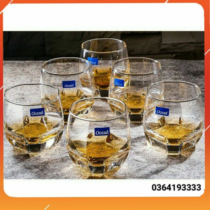 Ly thủy tinh Ocean Charisma Rock 340ml bộ 6 cái