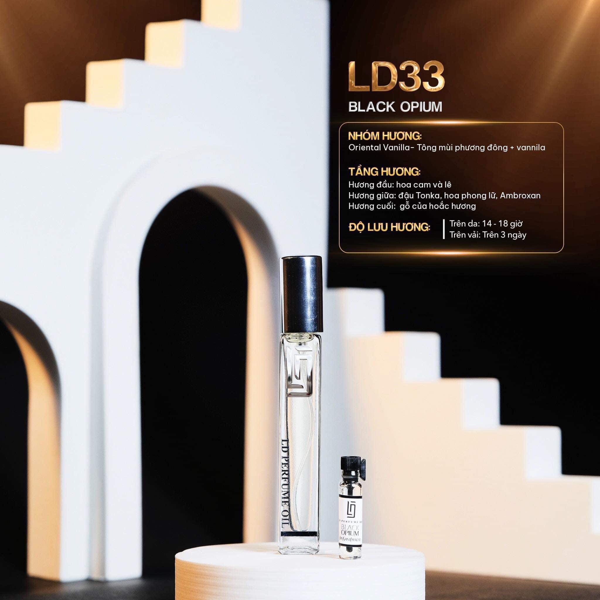 Tinh dầu nước hoa nữ ld33 b.lack opium y.s.l 12ml - ld perfume oil