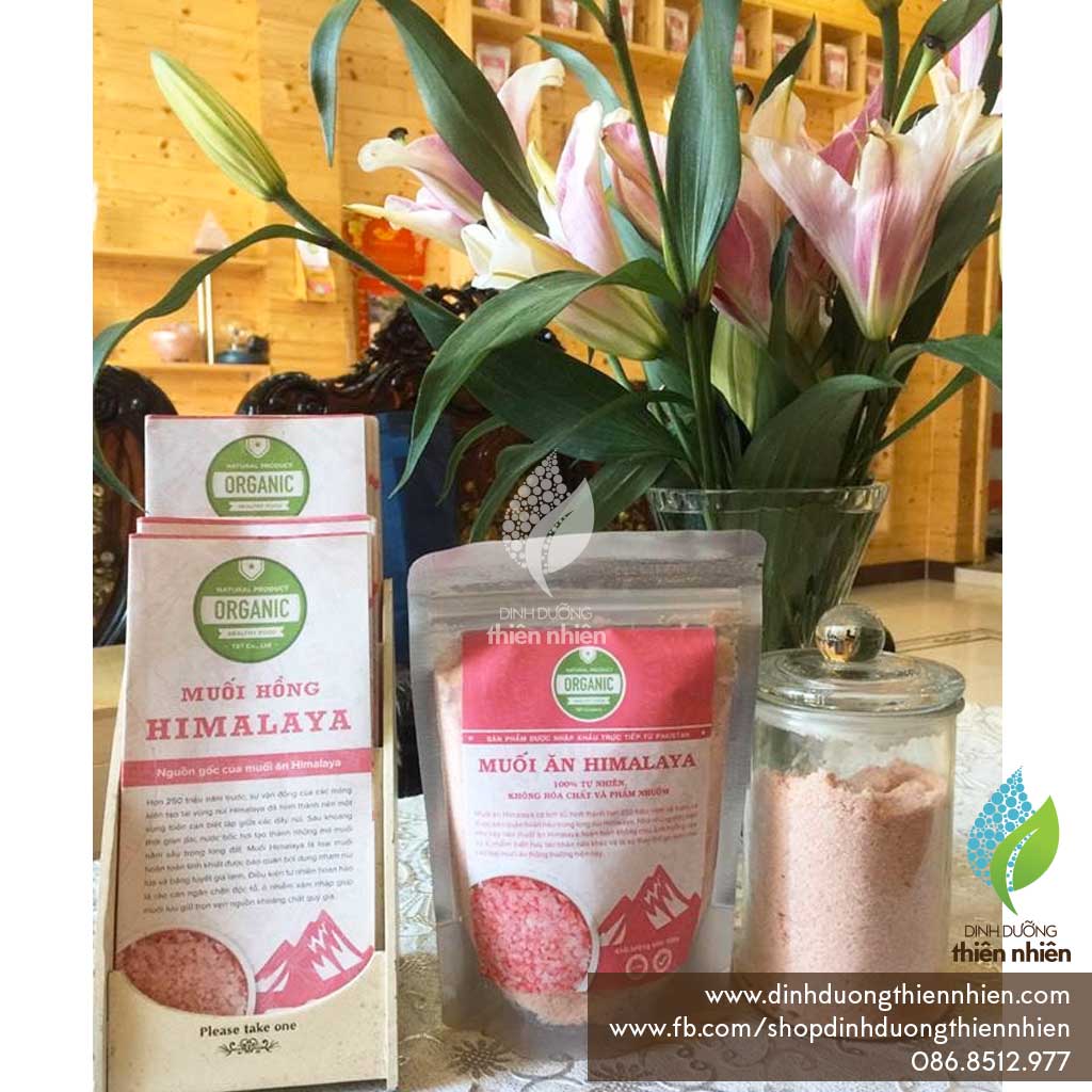 [Dạng Mịn, 500g] Muối Hồng Himalaya Pink Salt (Dùng Trong Ăn Uống)
