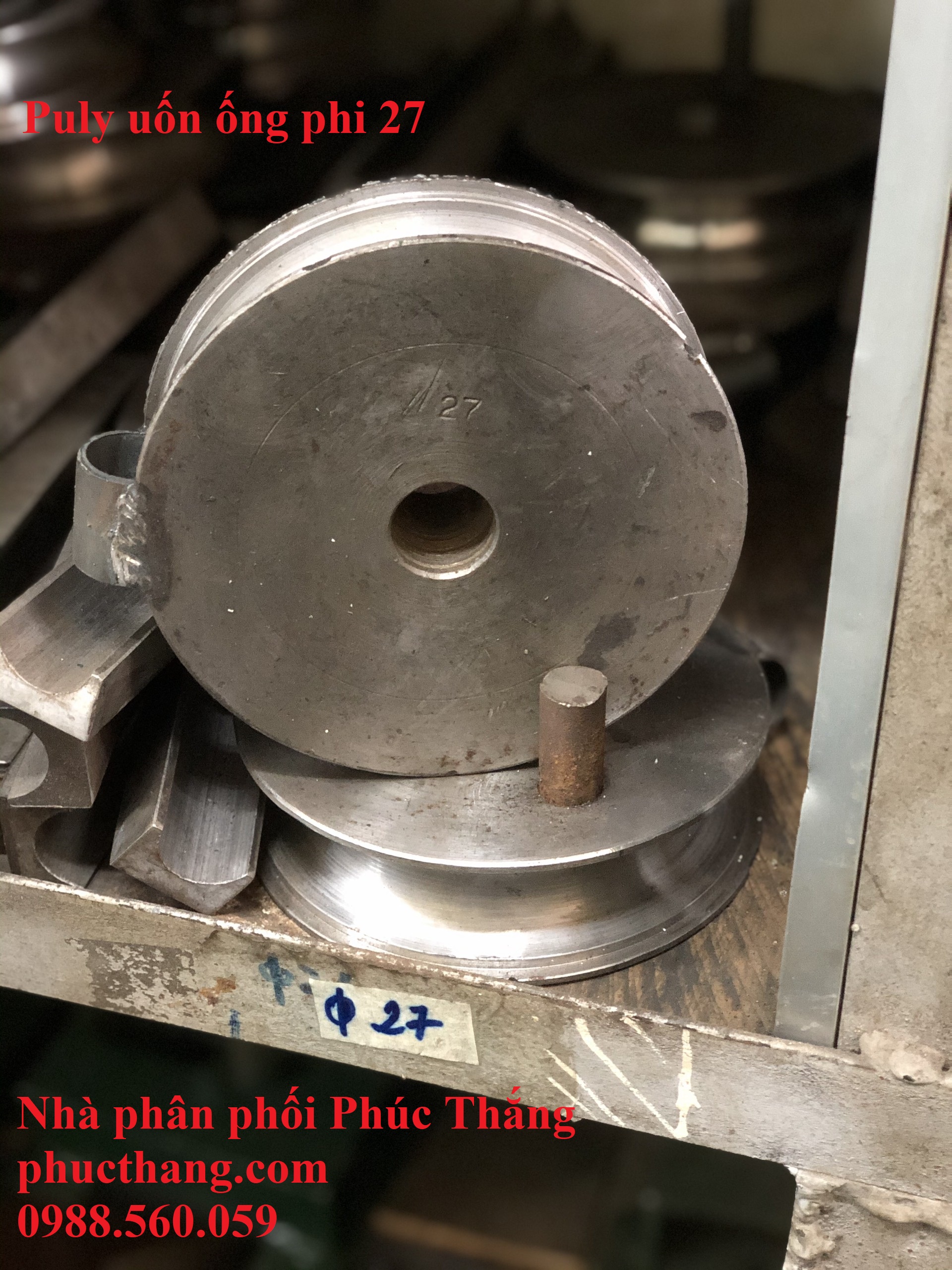 Puly uốn ống phi 27 - Vam uốn ống hộp