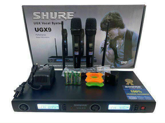 Micro Shure không dây UGX 9 - Hàng Loại 1 đời đầu SX năm 2023 - Gia Khang Shop