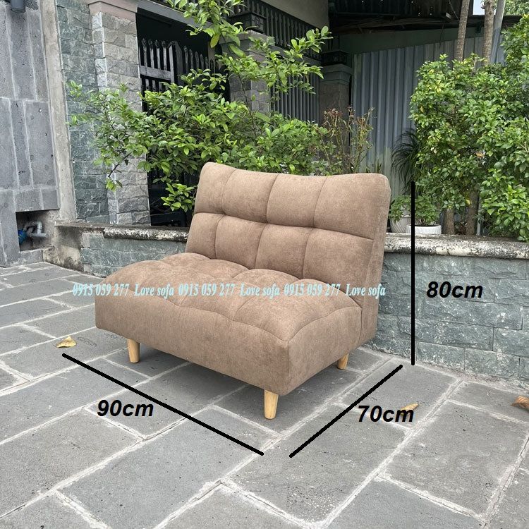 Ghế Sofa Tamy (Tami), Ghế Lười Mập Ú Màu Nâu Cà phê Sang Trọng Giao Hàng Trên Toàn Quốc