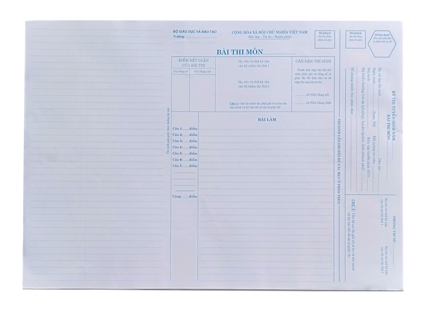 GIẤY THI A3 (1000 tờ), giấy trắng dl70gsm