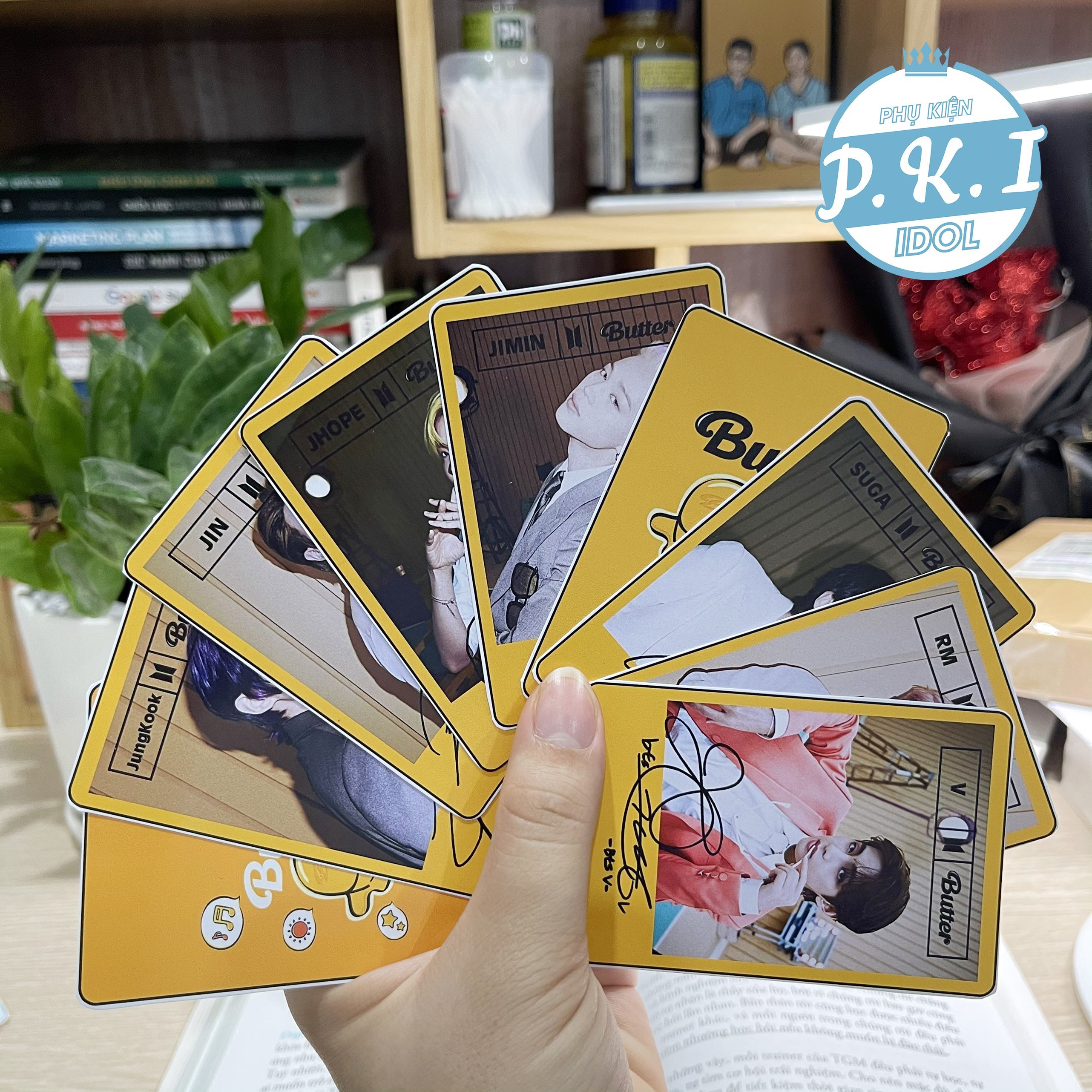 Bộ Lomo Card Ảnh B.T.S Butter Bo Góc - Ép Lụa Chống Nước
