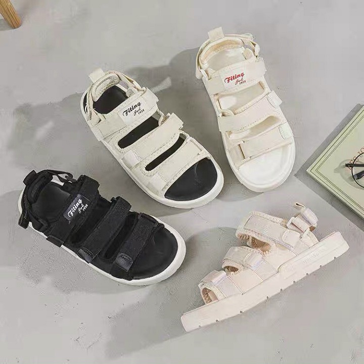 [Hoàn Tiền 15%]Dép sandal quai dán quai hậu kiểu dáng Hàn - Minh Châu shop 010