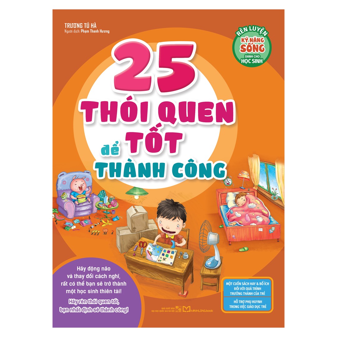 Sách: rèn luyện kỹ năng sống dành cho học sinh - 25 thói quen tốt để thành công