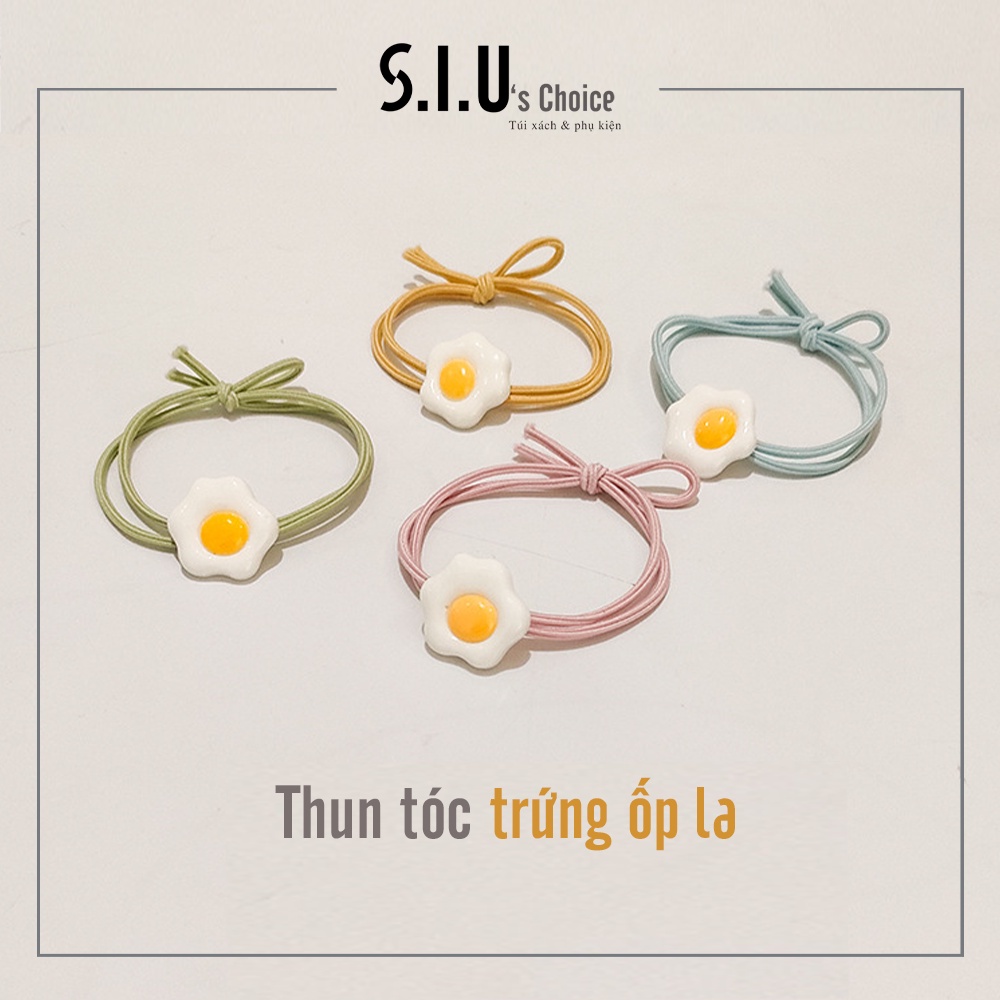 Dây thun chun buộc tóc trứng ốp la phong cách Hàn Quốc Siu's Choice - SIUPK29
