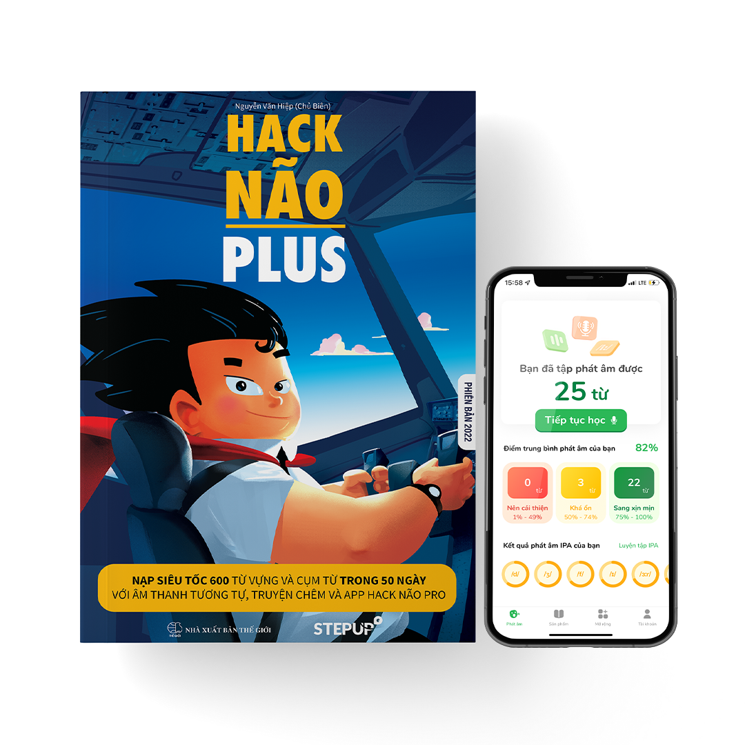 Sách - Hack Não Plus (Phiên Bản 2022) - Tặng App Hack Não Pro Học Phát Âm  Miễn Phí | Lazada.Vn