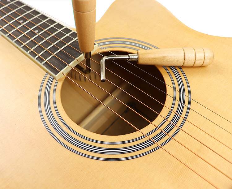 Lục giác chỉnh cần đàn guitar i ty chỉnh cần dành cho đàn guitar acoustic ,classic ,electric ,bass tay cầm gỗ
