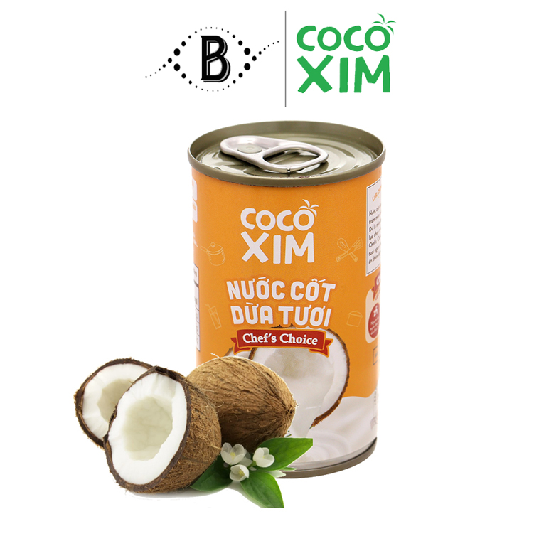 Nước cốt dừa tươi từ trái dừa nguyên chất 100% Chef's Choice CD.CC160.0003LA - Thương hiệu COCOXIM 160ml - BALO STORE