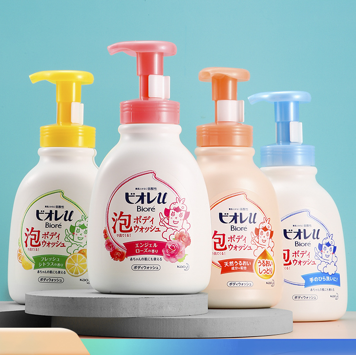 Sữa tắm tạo bọt kao biore u 600ml nội địa nhật