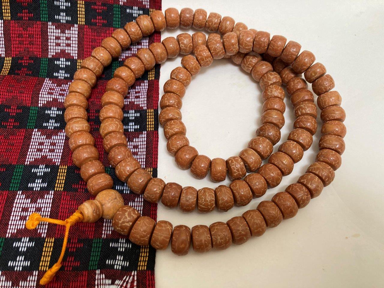 Chuỗi 108 hạt 13mm bồ đề phật nhãn tự nhiên nepal - hạt cắt