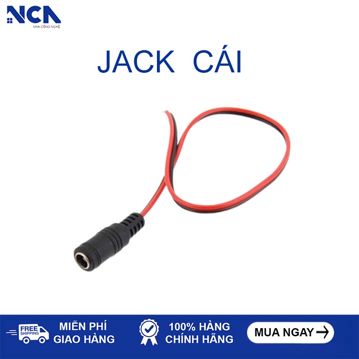 Dây nguồn jack đực/cái nối nguồn 3.5mm - giá rẻ