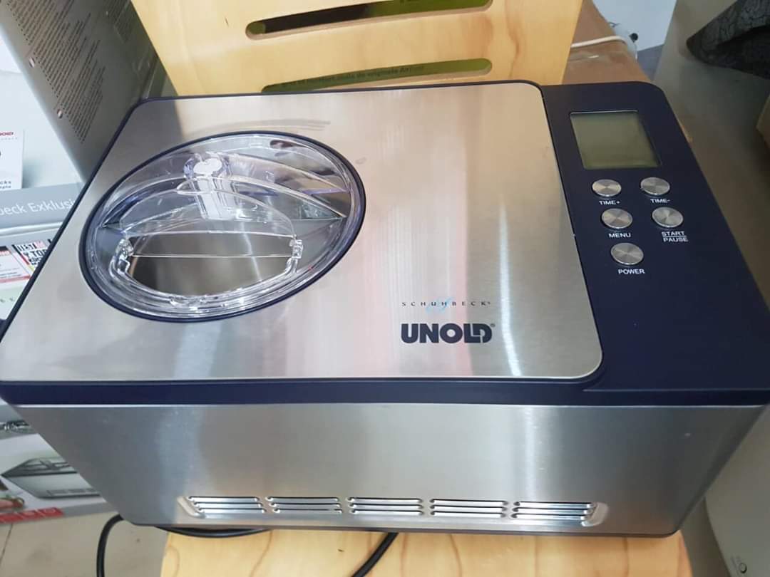 Máy làm kem UNOLD 48818, với máy nén tự động, tự làm đông lạnh, dung tích 1,5 lít kem