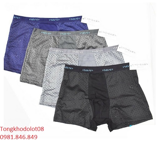 Combo 2 quần sịp đùi nam thông hơi nhật