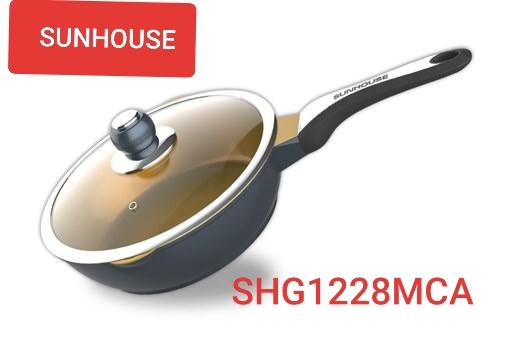 Chảo đúc siêu bền đá sâu đáy từ sunhouse shg1228mca