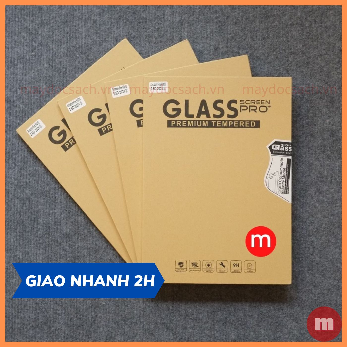 Dán cường lực dành cho Amazon Kindle Fire HD8 và HD8 Plus 2020 - Loại 9H/2.5D
