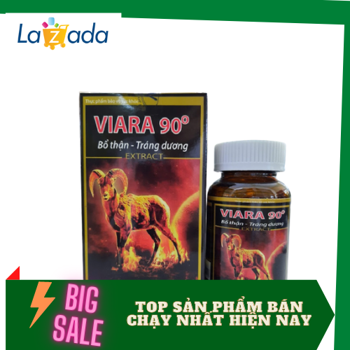 [ Đừng bỏ lỡ] Bổ thận dương, mạnh gân cốt,  tăng cường sinh lực với VIARA 90- 100% chính hãng- hộp 30 viên