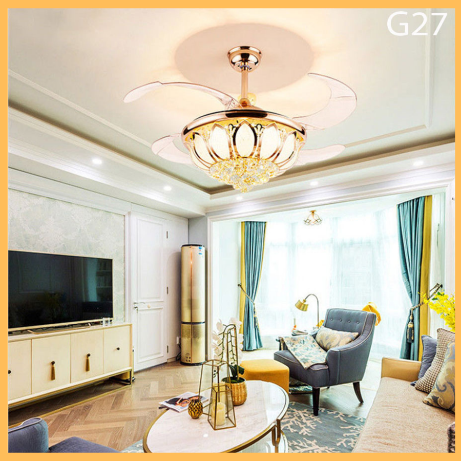 Quạt trần phòng kháchQuạt đèn trần Quạt trang trí  Quạt trần Đèn trần quạt chùm Đèn quạt trần phòng khách.