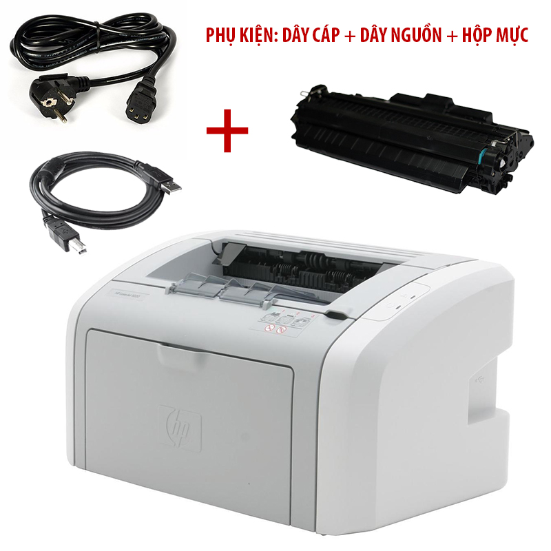 Máy in 1 mặt trắng đen Hp 1020 đã qua sử dụng (còn mới) bảo hành và hỗ trợ lắp đặt tận nơi miễn ship