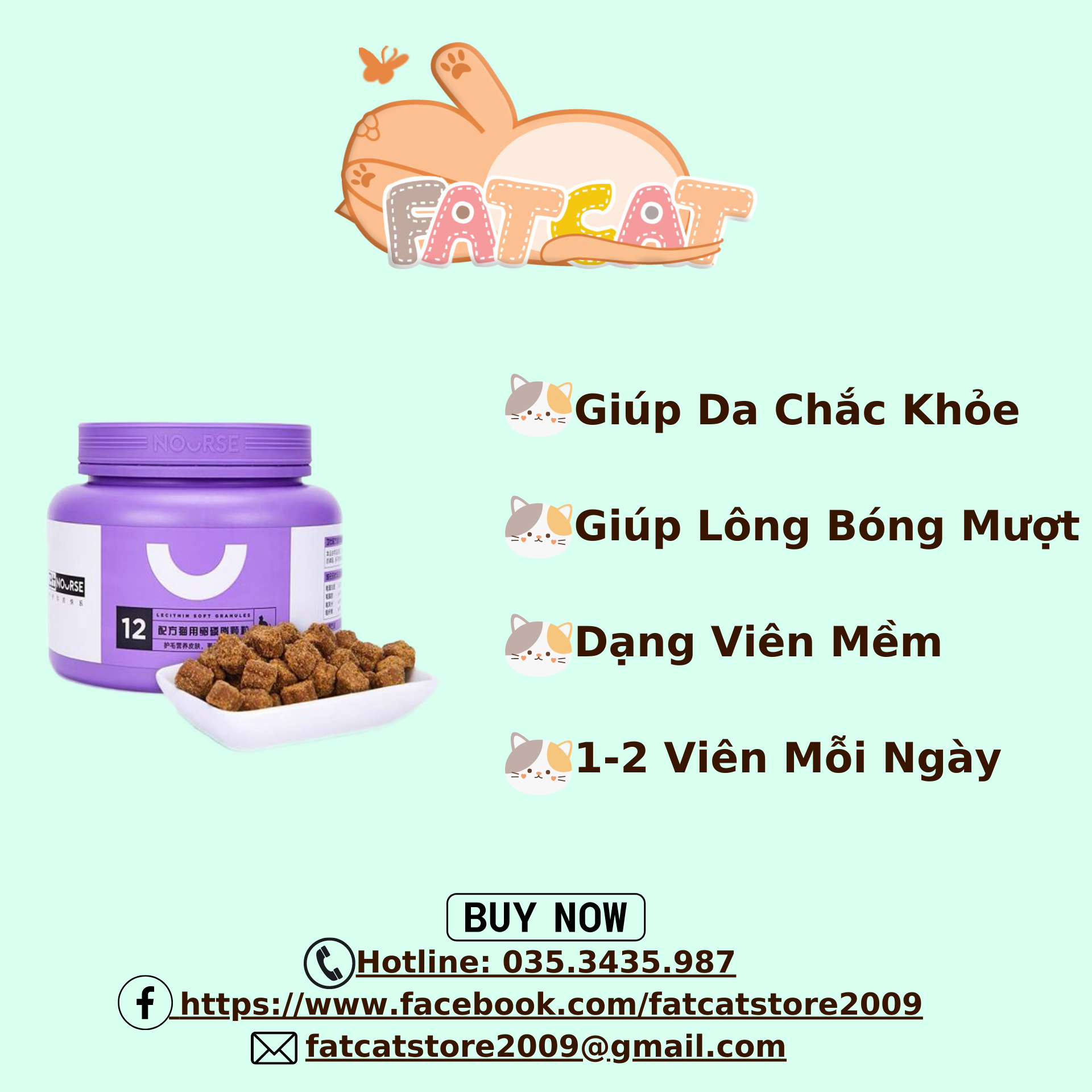 Viên mềm nourse 12 dưỡng lông, ngăn ngừa rụng lông và phục hồi da nấm